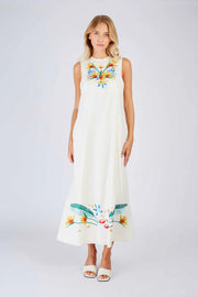 Derhy Cardamone Embroidered Dress